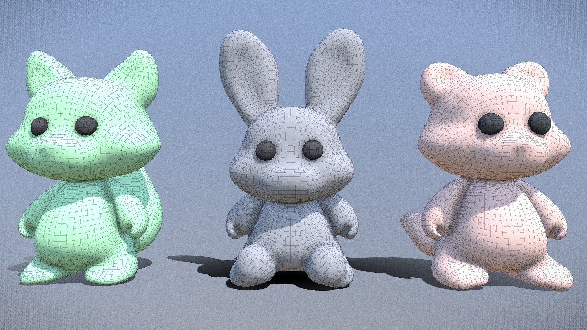 Stylized simple characters - Buy Royalty Free 3D model by Daniel GoE ...