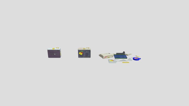 Lettore Di Cassette 3D Model