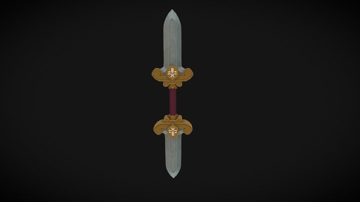 Stylized Spear 3 3D Model