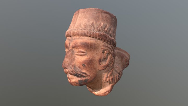 Ancient terracotta pipe 3D Model