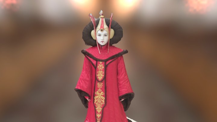 Maria as Queen Padmé Amidala from Star Wars 3D Model