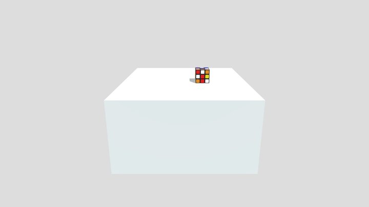 3D Rubik’s Cube Render