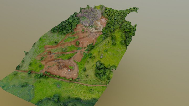 Pedreira Divinolândia de Minas 3D Model
