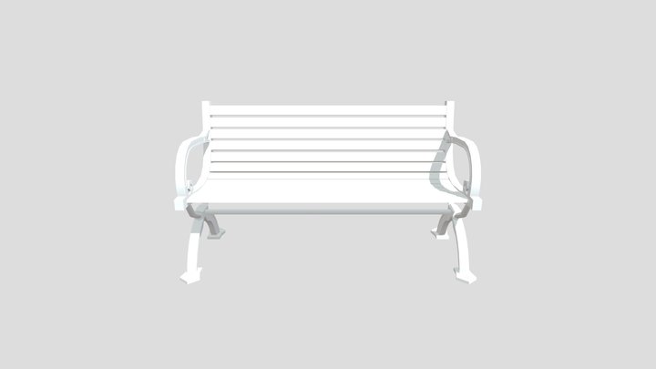 Bench_ High Res 3D Model