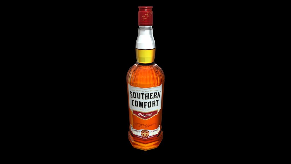 southern comfort liquor low poly