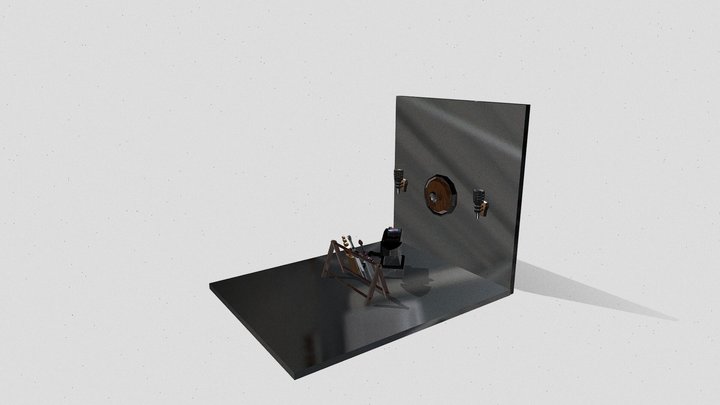 Scenario of Stylized Medieval Weapon's shop 3D Model
