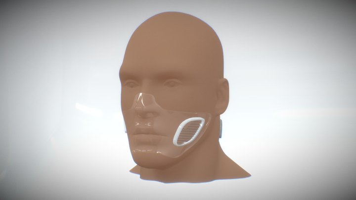 Covid-19 Slim Mask - Grafeno Material 3D Model