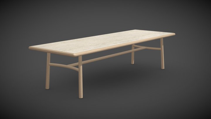 UKIYO Dining Table by TRIBÙ 3D Model