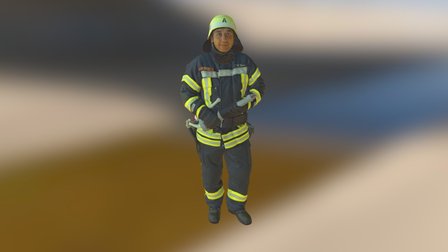 VRML- Feuerwehrmann 3D Model
