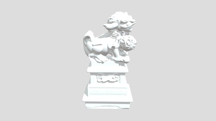泰安宮左石獅 3D Model