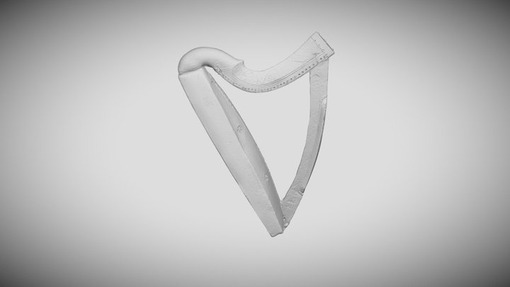 The Castle Otway harp (Trinity College Dublin) 3D Model