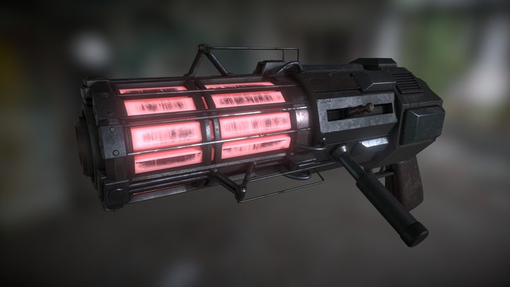Gravity Concussion Gun 3D Model