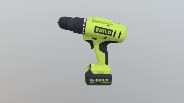 Guild Drill 1500 Low Poly LOB B 3D Model