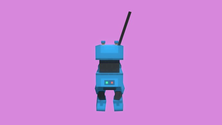 Little Robot (the tanker) 3D Model