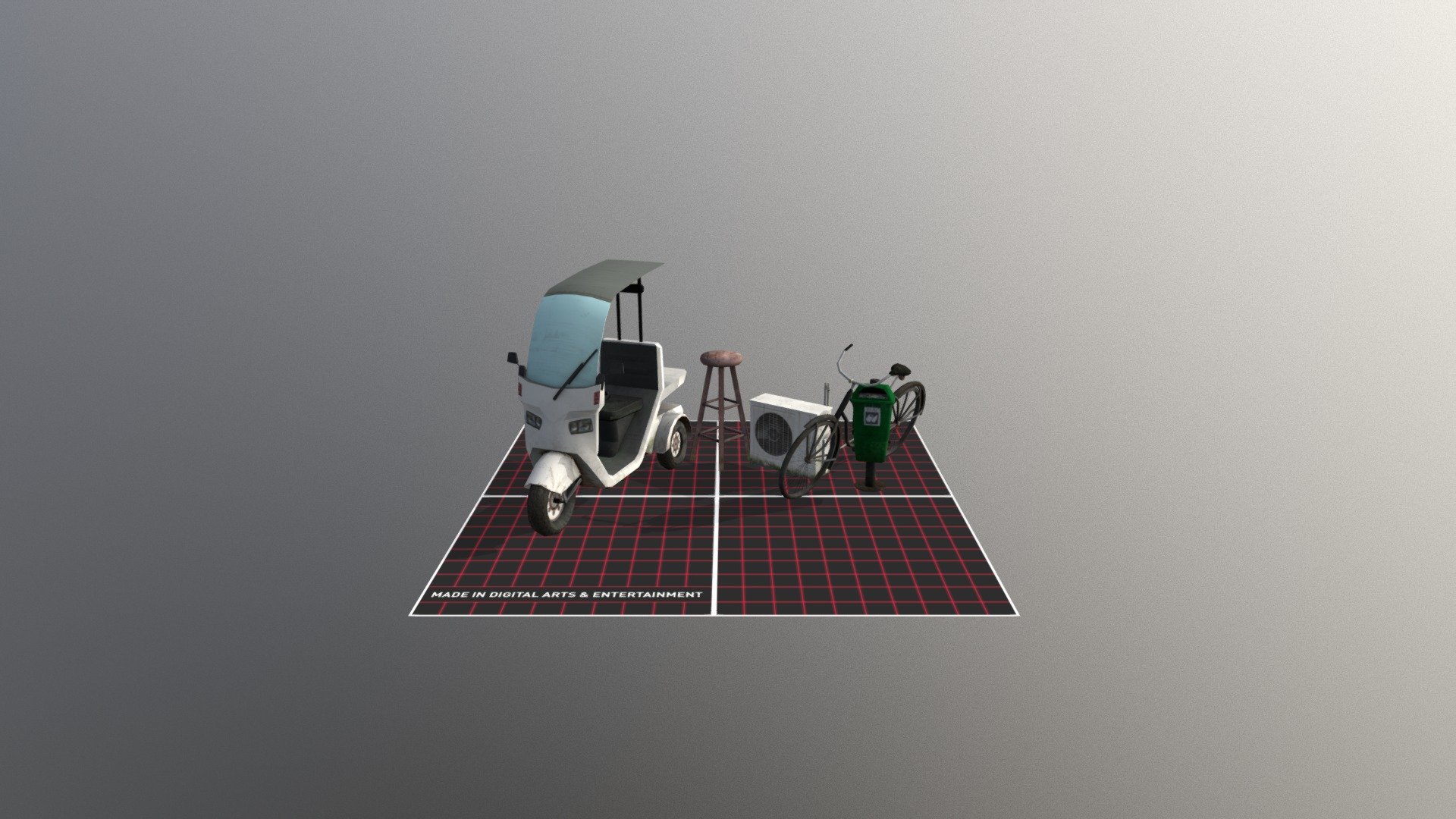 5 props low poly assignment