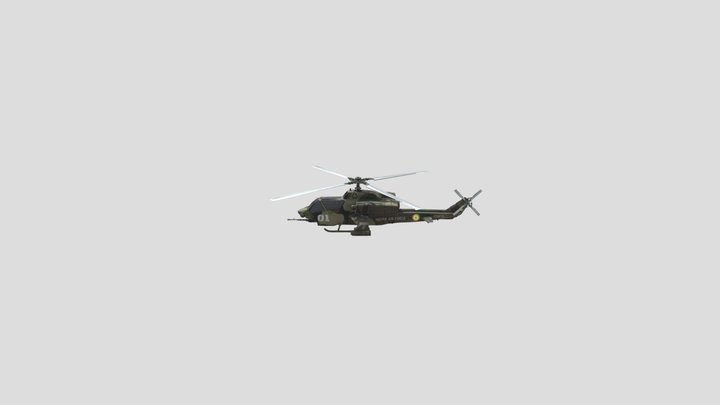 Bell AH1 Cobra 3D Model