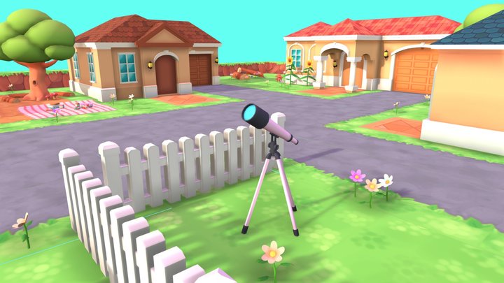 Wholesome Grove - A Charming Neighborhood 3D Model