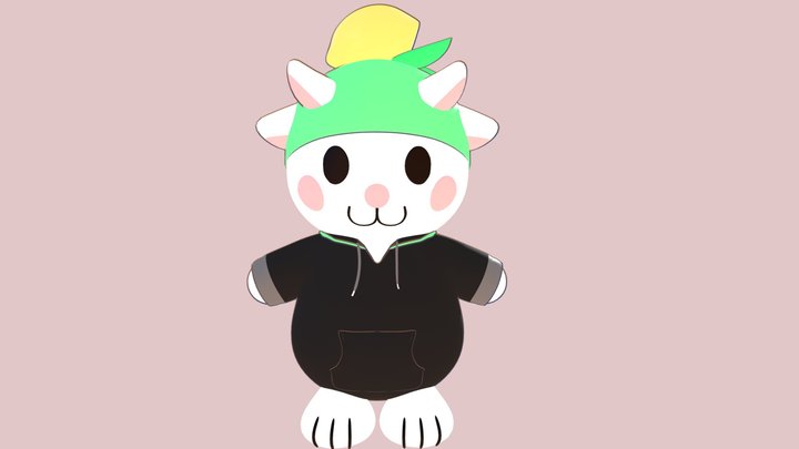 Lemon Mascot 3D Model