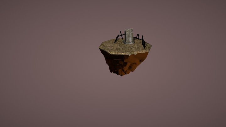 A lonely tomb 3D Model