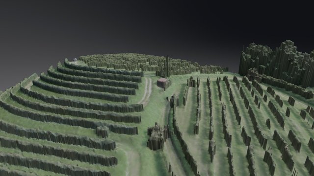 3D Vineyard 3D Model