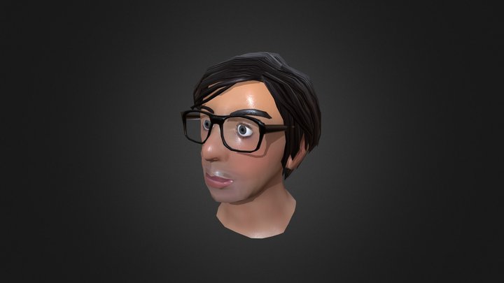 Model Head low poly 3D Model