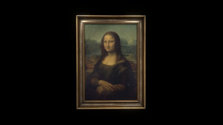 Leonardo da Vinci, Mona Lisa 3D Model