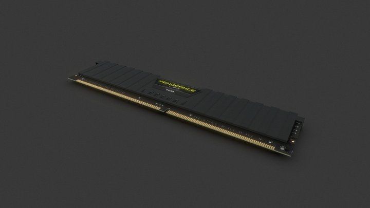 RAM Corsair Vengeance LPX 3D Model
