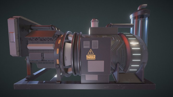 Sci-fi Generator 3D Model