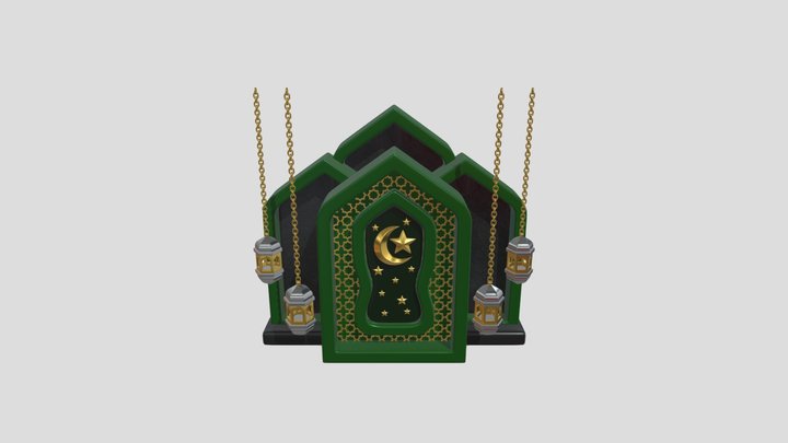 Islamic podium منصة اسلامية للتصميم 2 – Modello 3D gratuito STL