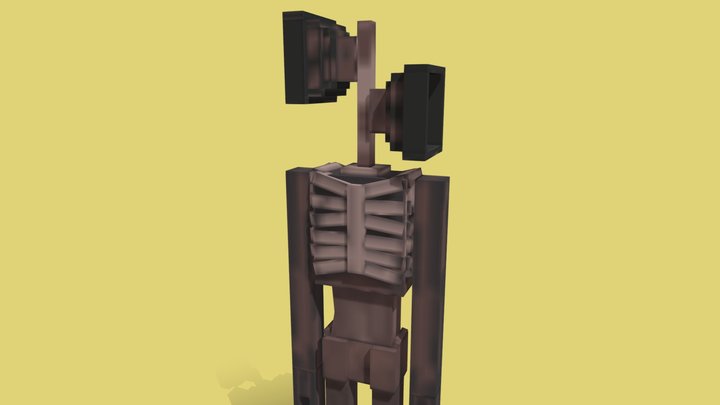Minecraft Siren Head 3D Model