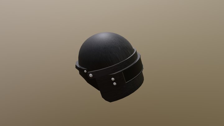 PUBG Helmet Level 3 3D Model