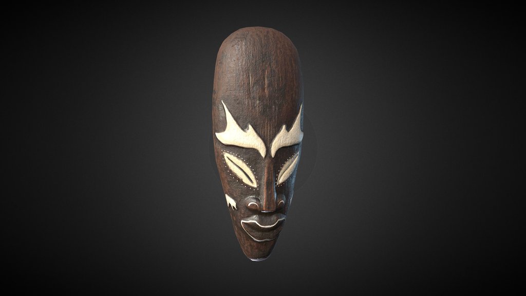 African Tribal Mask model 07
