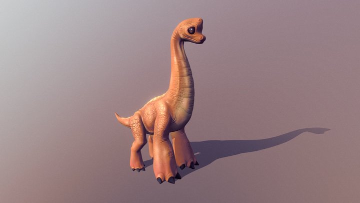 Little Brachiosaurus 3D Model