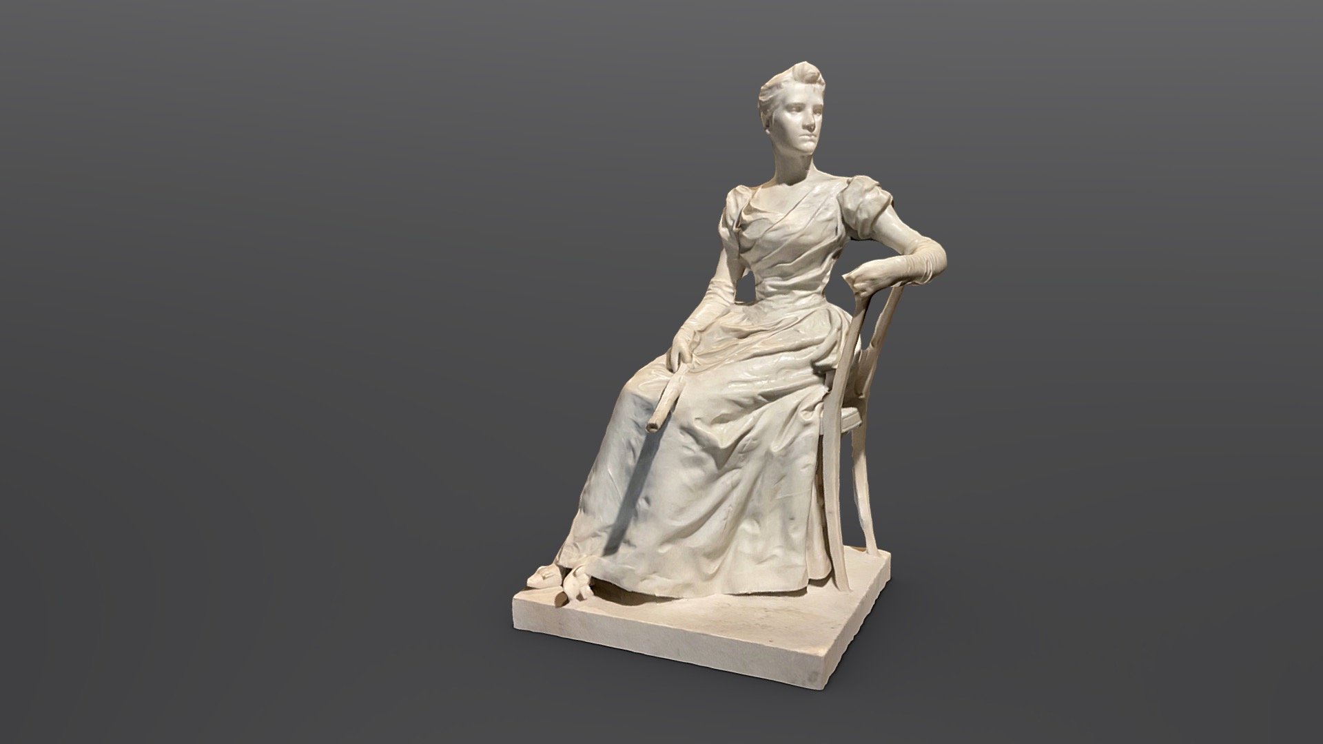 18th Century lady sculpture