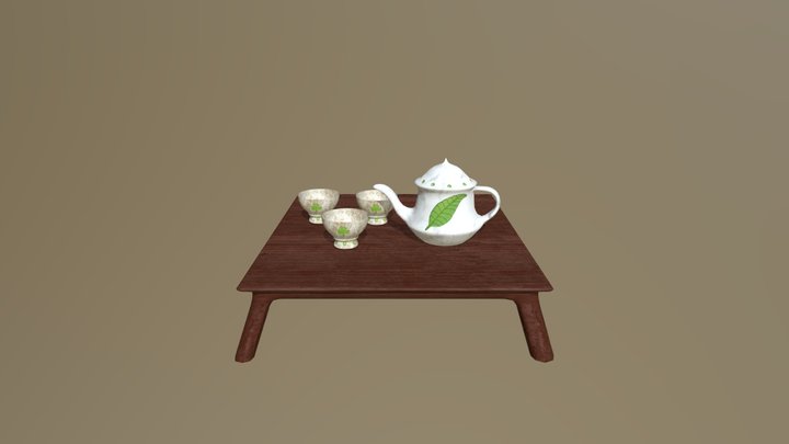 Tea Set 3D Model