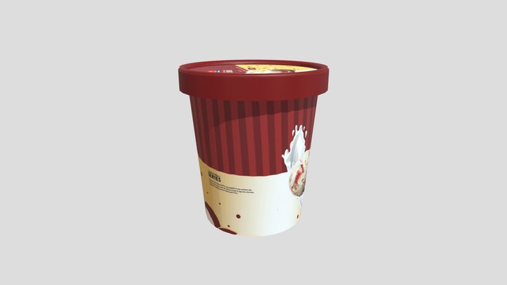 Es Krim Kemasan Es teler 3D Model