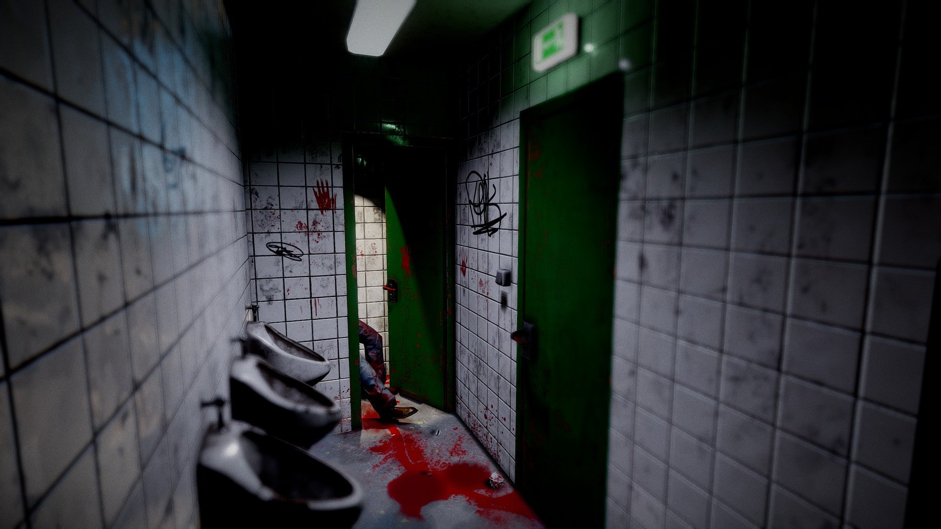 Bathroom sceene - the key