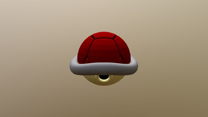 Red Shell 3D Model