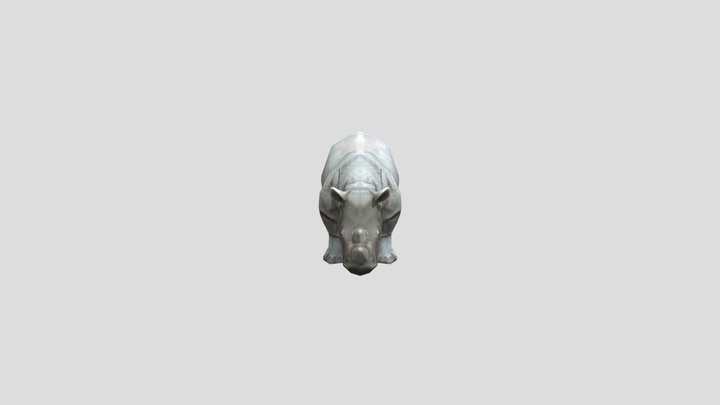 Indian Rhino (Two-Horns Sorry) – Modello 3D gratuito STL