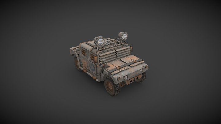 Fallout Hummer by Papa_Chad 3D Model