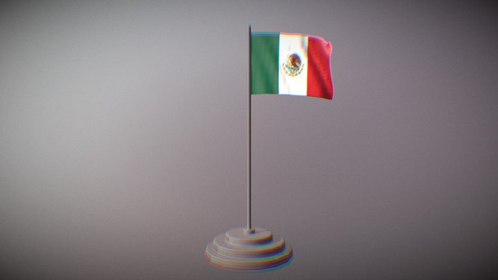 Mexico Flag 3D Model