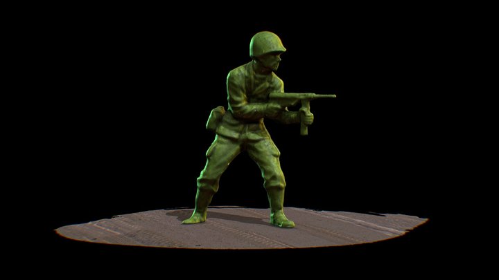 US Green Army Miniature 001 - Photogrammetry 3D Model