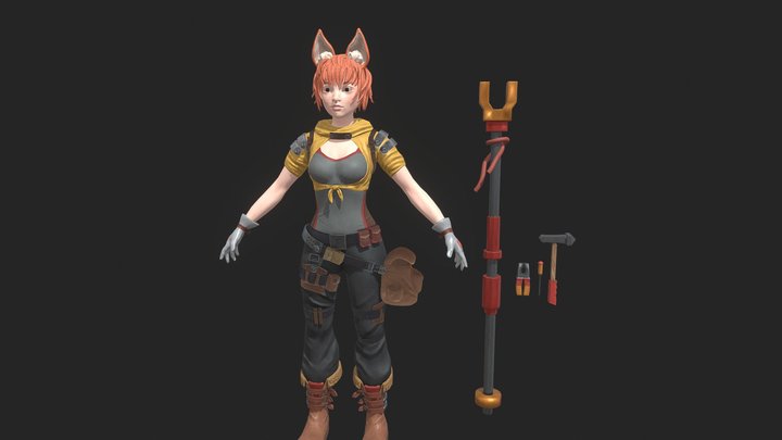 Machinist - PBR character 3D Model
