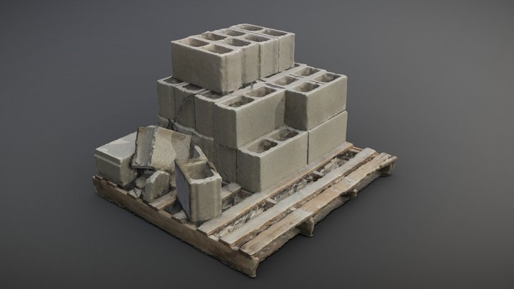 Construction Pallet - Photoscan (Optimized) – Free 3D Model STL