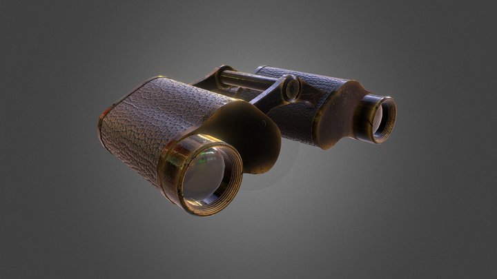 1940's Binoculars 3D Model