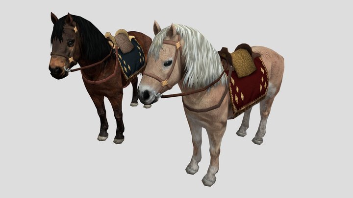 Balt Horse 12-13th century 3D Model
