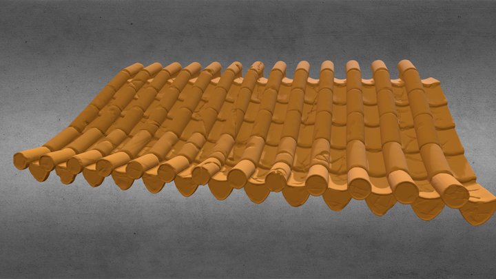 Chinese roof. High poly model 3D Model