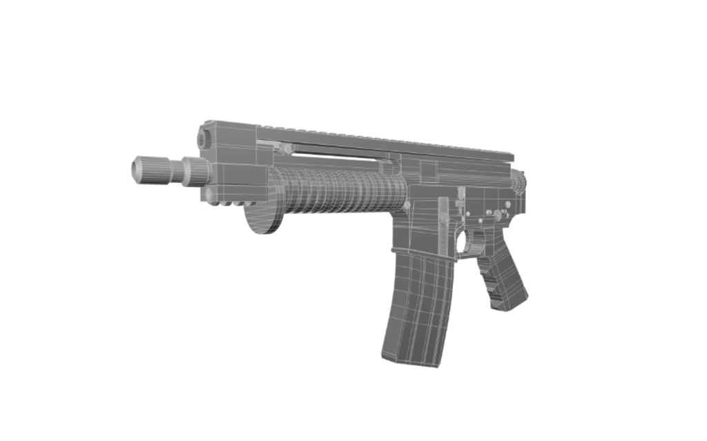 Automatic Pistol - S3Art - 3D model by sam.phillips [ee21910] - Sketchfab