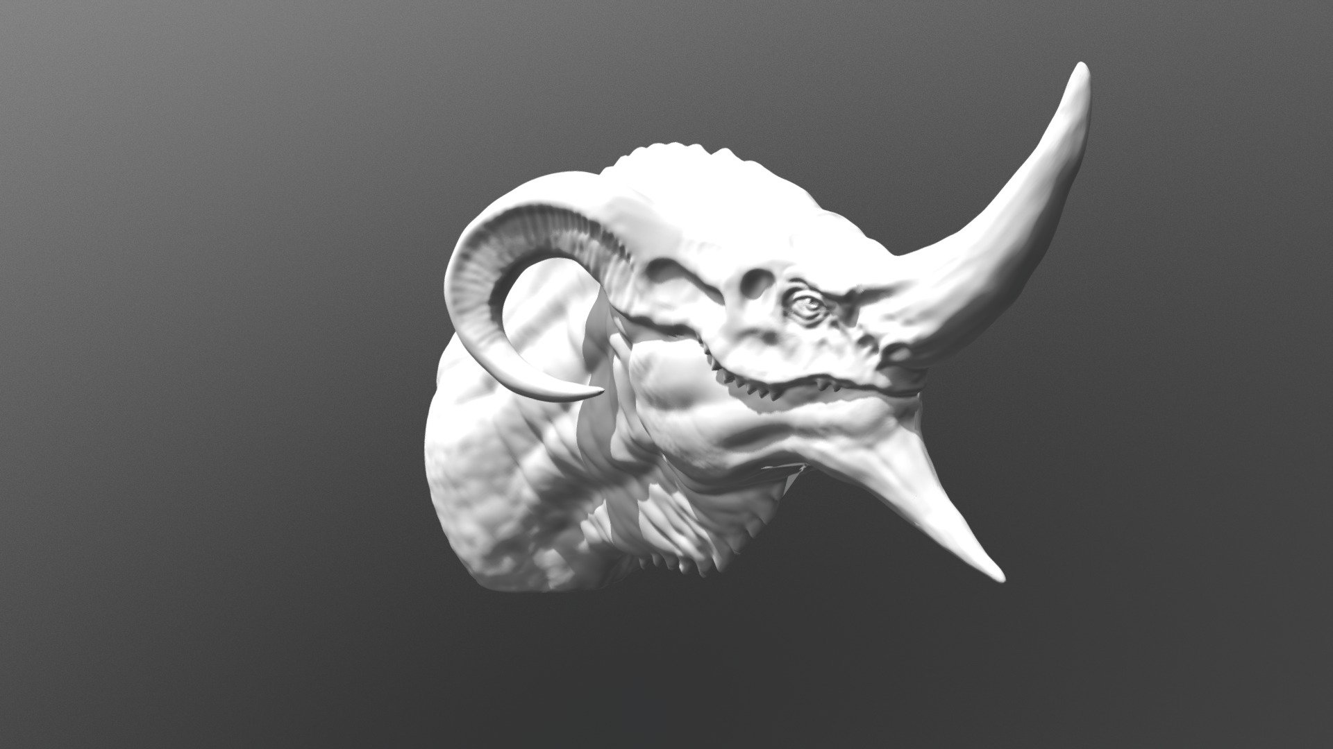 Dragon Head ( TESTING RETOPO) Download Free 3D model by gustavogr