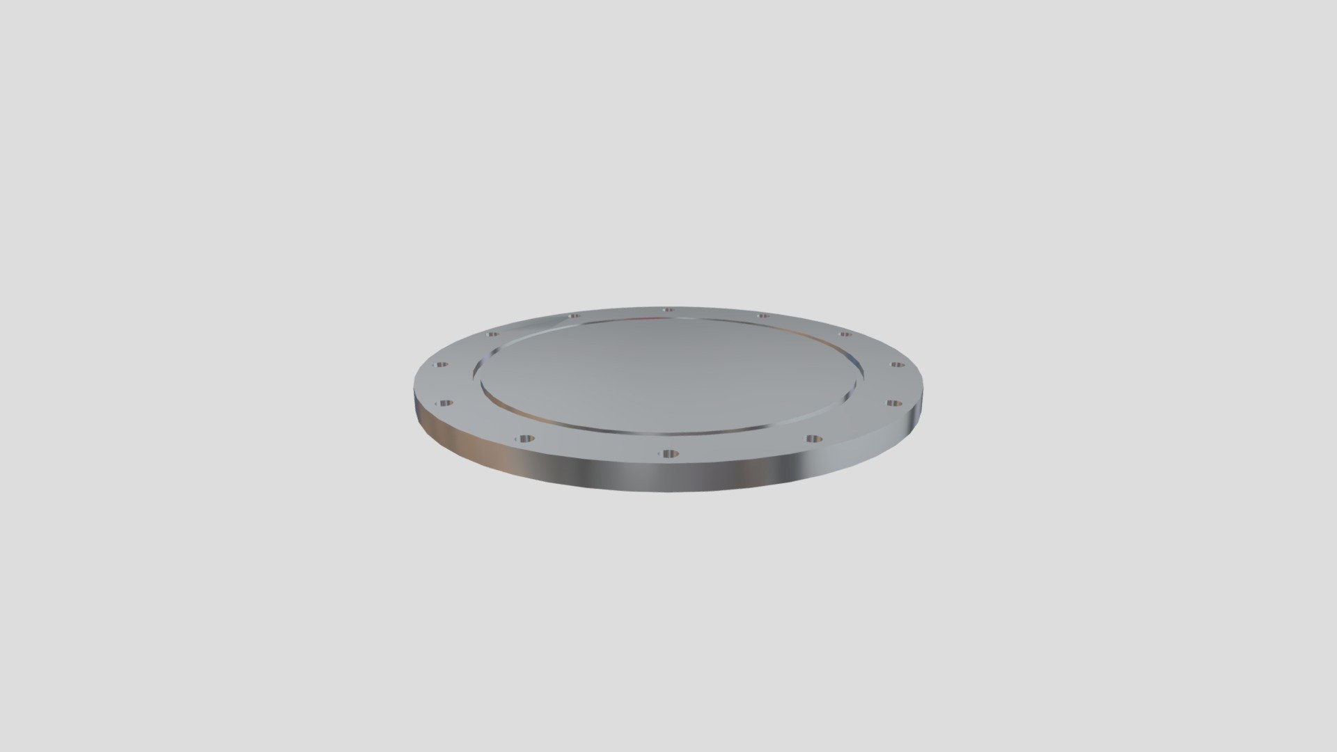ISO-F Vacuum Blank Flange — Sketchfab embed 3D viewer